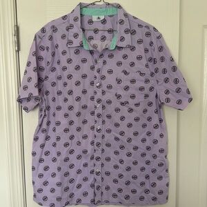 Disney Pixar Grape Soda Button Down Shirt M